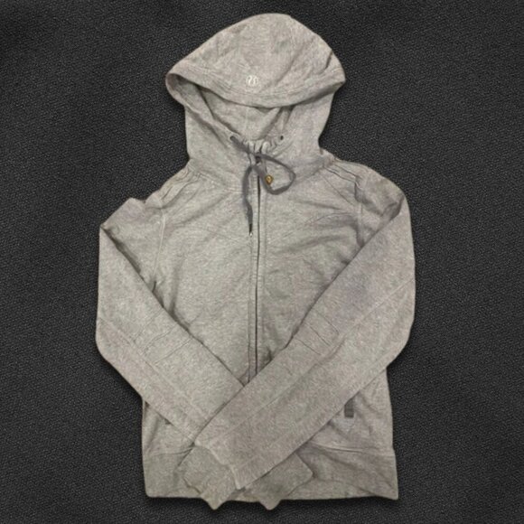 Lululemon Scuba Hoodie Light Cotton Fleece Heathered Core Medium Grey Women's S - Picture 1 of 6